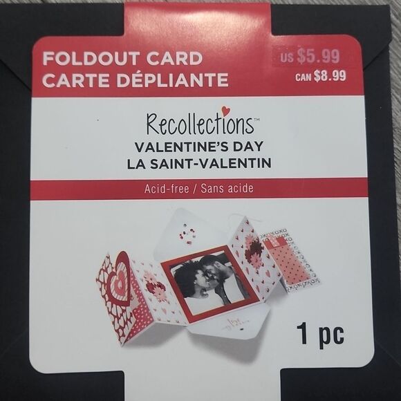 💥5/$25 SALE | BUNDLE TO SAVE | (2) Vday Fold Out Picture Cards - Picture 2 of 2